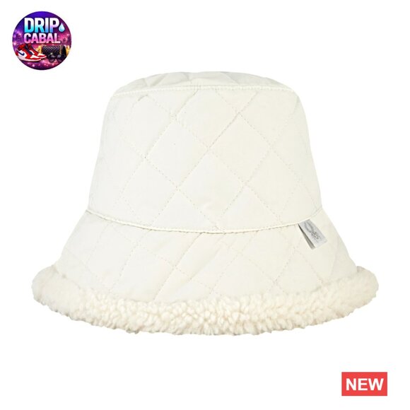 Reversible Sherpa Bucket Hat, Adjustable Drawstring, Moisture Resistant